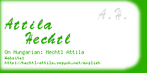 attila hechtl business card